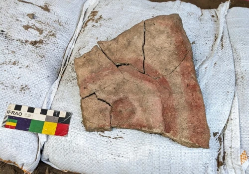 Archeolodzy odnaleźli czerwone wzory pozostawione na wyspie w Indonezji. Mają 4000 lat