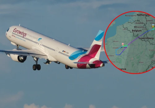 Lecieli na Majorkę, zawrócili nad Paryżem. Pilot nadał kod 7700