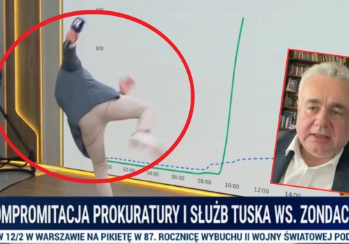 Kino za darmo! Kłeczek pokazał jak Sakiewicz wali z półobrotu. „Prezes ćwiczy krav magę”