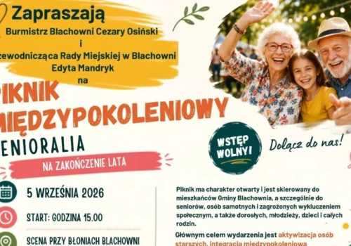 Senioralia na zakończenie lata. Piknik Międzypokoleniowy już 5 września w Blachowni