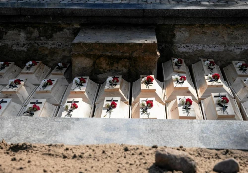 Pochowano szczątki 55 ofiar zbrodni wołyńskiej. 