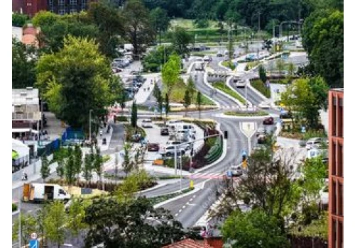 Nowość w centrum Torunia. Tak ta trasa i jej otoczenie prezentują się z lotu ptaka
