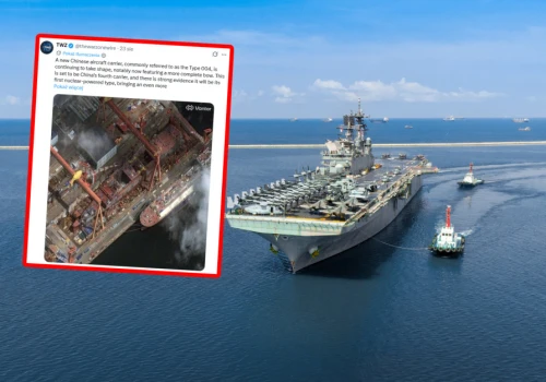 Widać go z kosmosu. Chiny budują największy okręt wojenny w historii