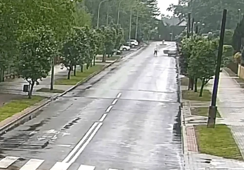 Wysiadł z jadącego auta i po prostu uciekł. Samochód bez kontroli uderzył w ogrodzenie