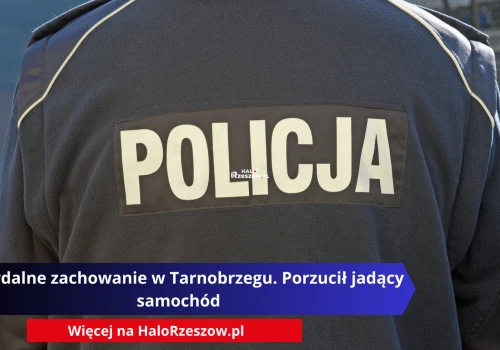 Absurdalne zachowanie w Tarnobrzegu. Porzucił jadący samochód