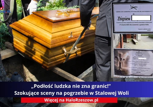 „Podłość ludzka nie zna granic!” Szokujące sceny na pogrzebie w Stalowej Woli