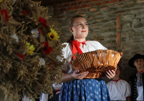 Korowód traktorów, kołocz i miodula. XXI Dożynki na Fojstwiu w Oldrzychowicach