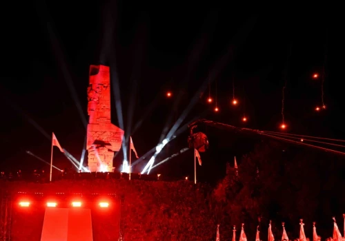 Uroczystości na Westerplatte. Nawrocki: Prawda, z którą problem mają Niemcy