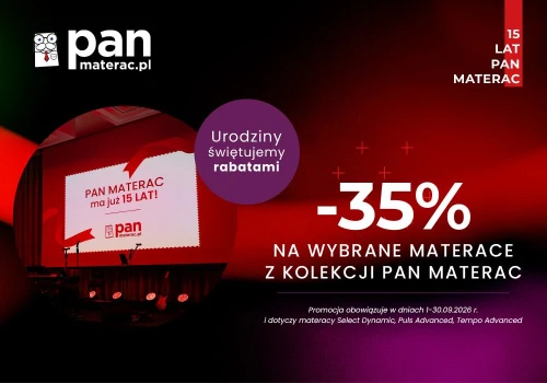 Pan Materac ma już 15 lat – świętujemy rabatami!