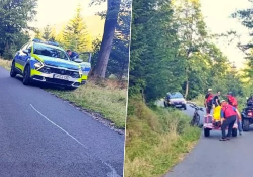 Rowerzysta zginął podczas zjazdu z góry. Mężczyzna nie miał założonego kasku