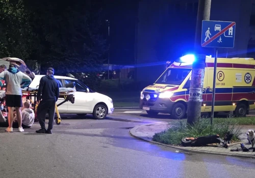 Wypadek hulajnogi w Kościerzynie. Prowadził pijany nastolatek