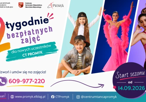 Dwa tygodnie bezpłatnych zajęć w Centrum Tańca PROMYK. Start już 14 września