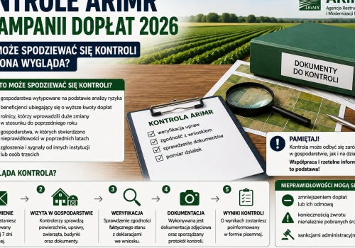 Kontrole ARiMR w kampanii dopłat 2026. Kto może spodziewać się kontroli i jak ona wygląda?