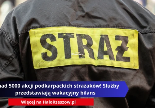 Ponad 5000 akcji podkarpackich strażaków! Służby przedstawiają wakacyjny bilans