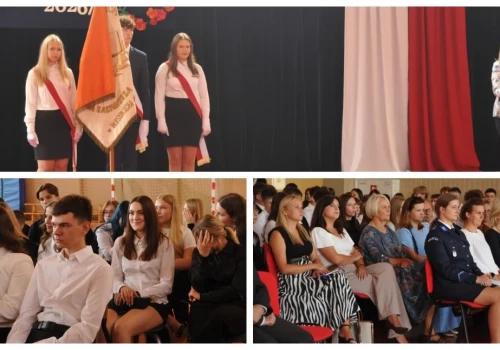Uroczysta inauguracja nowego roku szkolnego w LO im. Króla Kazimierza Jagiellończyka w Wysokiem Mazowieckiem
