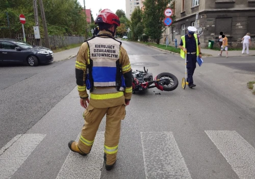 Z ostatniej chwili: Zdarzenie motocyklisty z samochodem osobowym