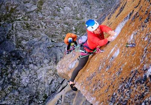 Solveig Korherr prowadzi „Histoire sans Fin” (8b+, 200 m)