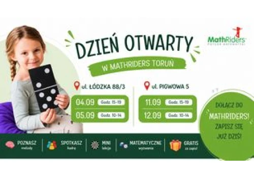Nie czekaj, aż dziecko zacznie mieć problemy z matematyką. MathRiders zaprasza na dni otwarte
