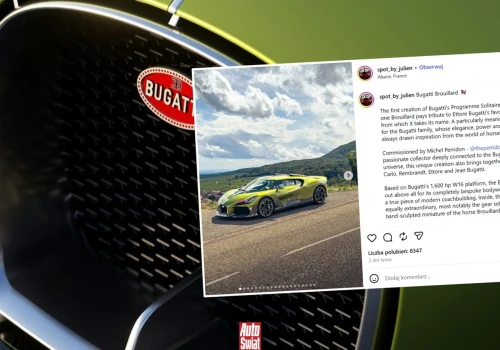 1600 KM, W16 i koń zatopiony w szkle. Najbardziej niezwykłe Bugatti już na drogach