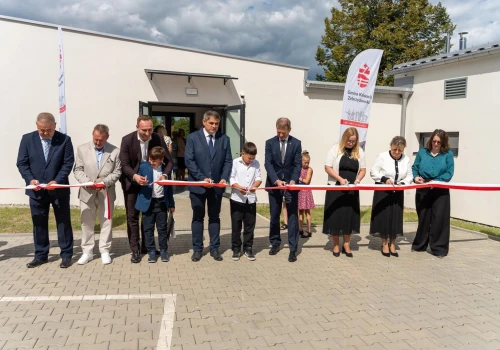 Otwarcie nowej sali gimnastycznej w Barwałdzie Średnim