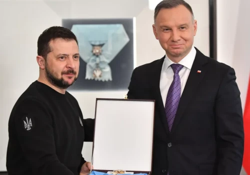 Duda broni decyzji o Orderze Orła Białego dla Zełenskiego: To jego wielka zasługa