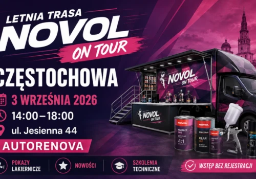 Demobus NOVOL przyjedzie do Częstochowy. Pokazy lakiernicze przy Jesiennej