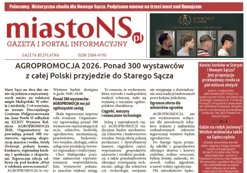 Nowy Sącz i Sądecczyzna w pigułce! Nowe wydanie gazety miastoNS.pl już dostępne