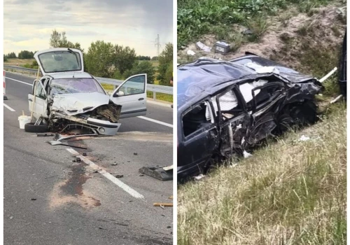 Pijany kierowca na S19. Zderzył się z Renaultem i wypadł z drogi