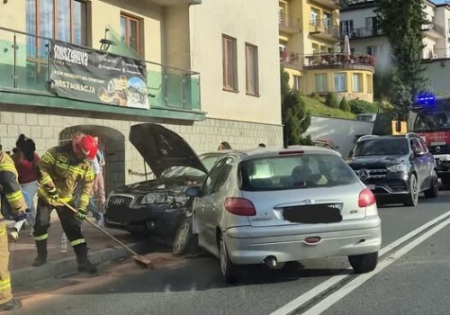 Kolizja w Krynicy-Zdroju. Są utrudnienia w ruchu