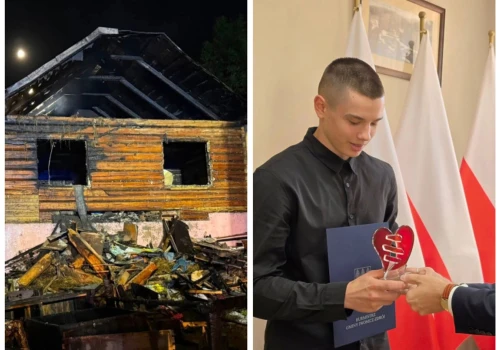 Ma 14 lat i wszedł do płonącego domu, by uratować mężczyźnie życie