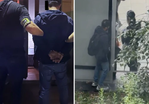 Nagrany, jak zaczepia dziewczynki i obnaża się za przystankiem w Warszawie. 36-letni Azerbejdżanin zatrzymany przez policję