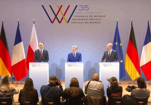 Trójkąt Weimarski zapowiada dalszą presję na Rosję