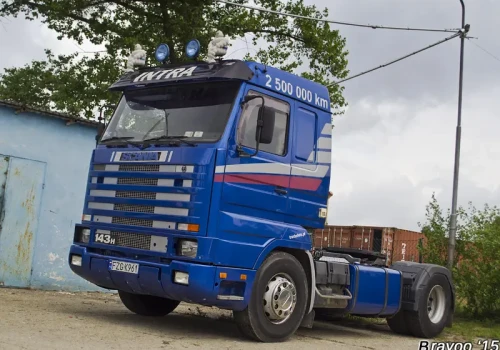 2,5 mln kilometrów i około 2100 wykonanych tras – Scania 143H z firmy Intra