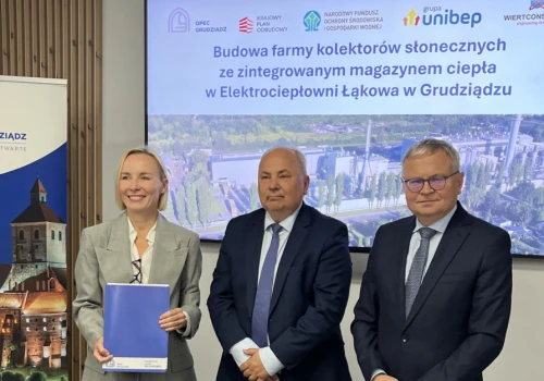 Największa taka instalacja w Polsce. OPEC Grudziądz stawia na słoneczne ciepło