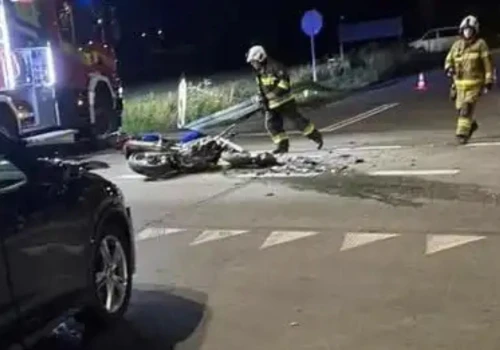 Nie ustąpiła pierwszeństwa, motocyklista w szpitalu