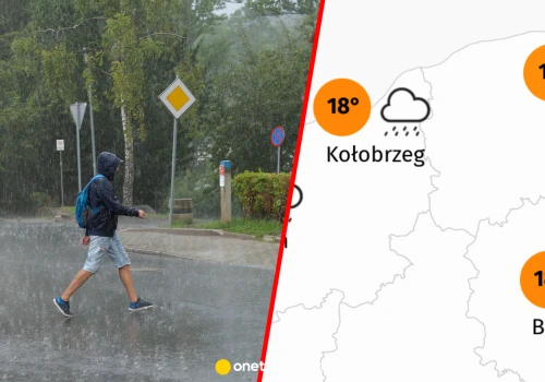 Idzie gwałtowne tąpnięcie w pogodzie. Te regiony będą dziś skąpane w obfitym deszczu