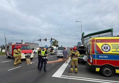 Wypadek w Goczałkowicach-Zdrój. Kierująca straciła przytomność po uderzeniu