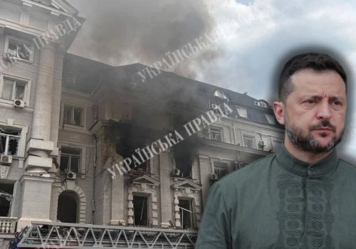 Uderzenie Rosji w centrum Kijowa. 