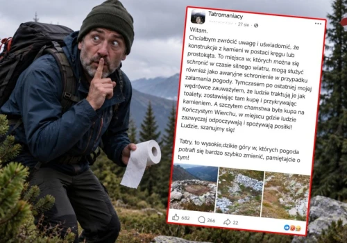 Turyści zamieniają Tatry w ogromną toaletę. Internauta: 