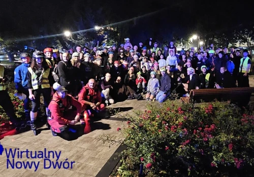 Deszcz nie zatrzymał 303 rolkarzy. NightSkating przejechał przez Nowy Dwór Mazowiecki