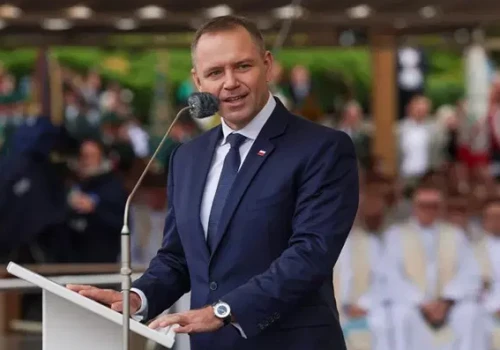 Nawrocki: Ręce precz od polskiej ziemi