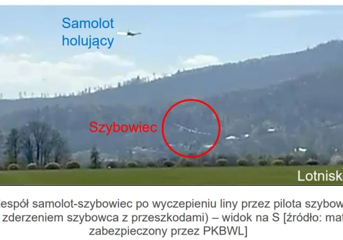 Znane są szczegóły kwietniowego wypadku szybowca, który spadł tuż obok lotniska