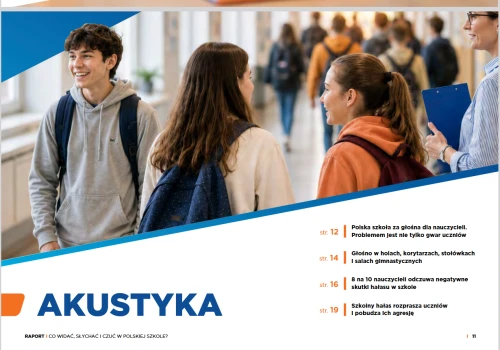 Raport: 8 na 10 nauczycieli odczuwa negatywne skutki hałasu w szkole. Urszula Woźniak, wiceprezes ZG ZNP: „Potrzebne minimalne standardy dotyczące warunków nauki i pracy”