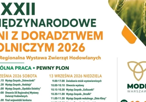 XXXII Międzynarodowe Dni z Doradztwem Rolniczym 2026 w Siedlcach. Dwa dni wystaw, pokazów i kiermaszy