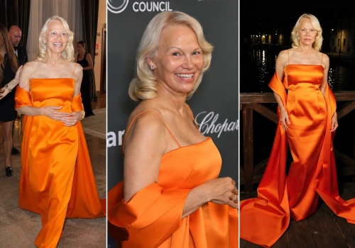 Pamela Anderson nie do poznania w Wenecji. Na czerwony dywan wyszła bez makijażu