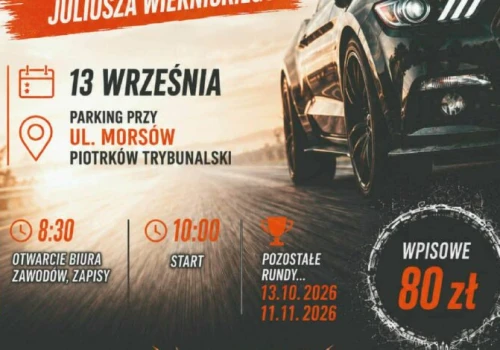 Początek rywalizacji o Puchar Prezydenta Miasta. Zgłoś się do amatorskich zawodów samochodowych w Piotrkowie