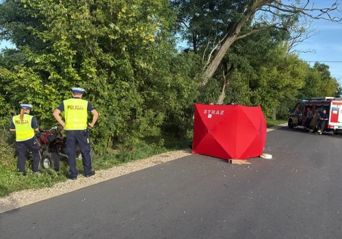 Śmiertelny wypadek quada w Oryszewie Osadzie. 41-latek zginął na miejscu