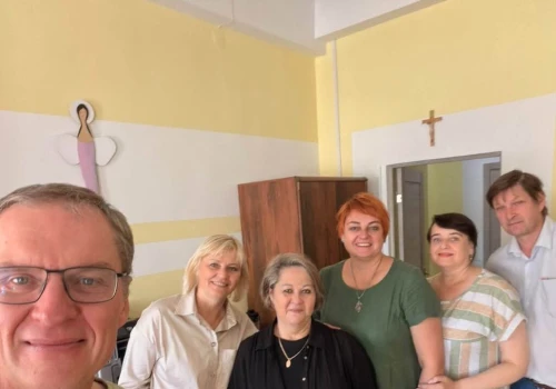 Poczobut odwiedził siedzibę Związku Polaków Białorusi w Grodnie