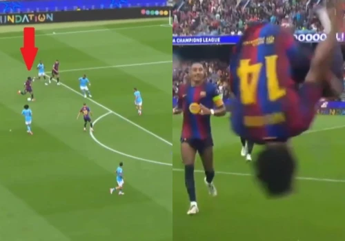 Cudowny gol, a potem taka cieszynka. Zwariowana reakcja Barcelony