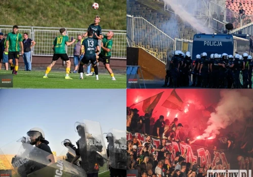 Zadyma na trybunach w Jastrzębiu. Po przerwie ROW strzelił dwa gole, ale emocje były nie tylko na boisku